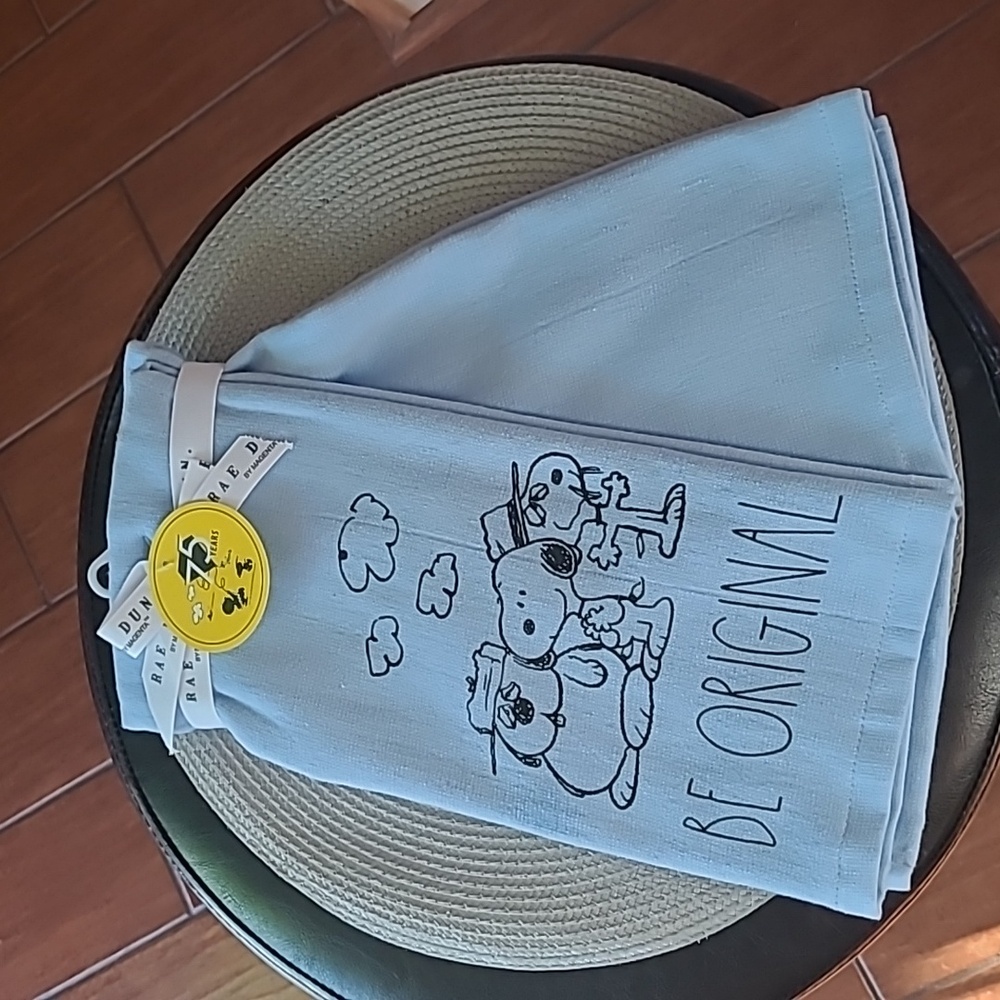 Rae Dunn 75 Years Peanuts Kitchen Towels